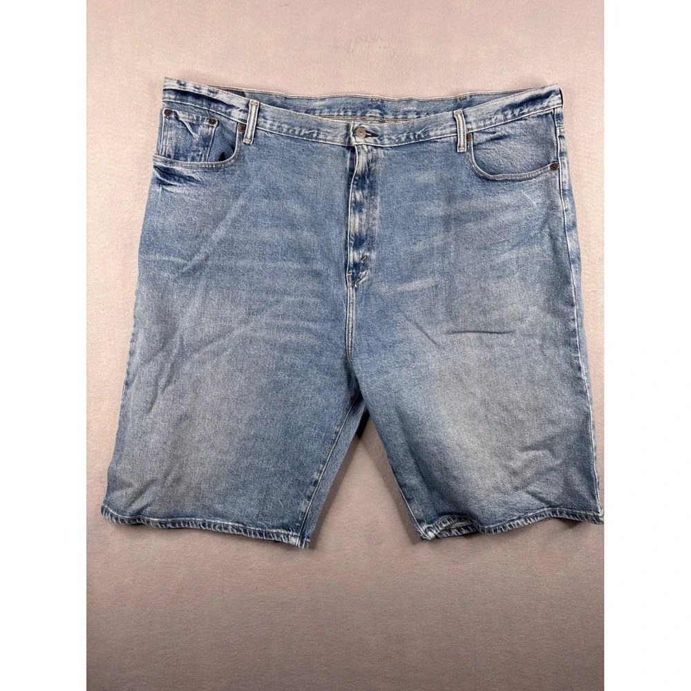 Levis 569 Loose Straight Jean Shorts Mens W46 Light Wash Blue Denim 31569-0018
